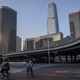 The streets of Beijing are empty on February 10, 2020, as residents attempt to avoid catching the Wuhan coronavirus.